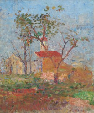 The Church of St. Sava by Kosta Milicevic Oil Painting