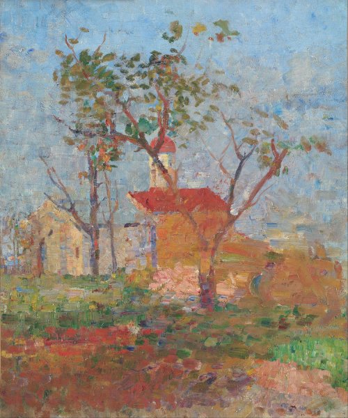 The Church of St. Sava by Kosta Milicevic - Hand-Painted Oil Painting Reproduction