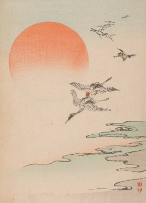 Kacho gafu, Pl.01 by Kotei Fukui Oil Painting