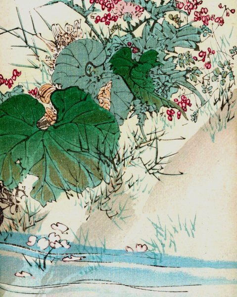 Kacho gafu, Pl.07  by Kotei Fukui - Hand-Painted Oil Painting Reproduction