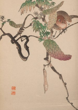 Kacho gafu, Pl.10 by Kotei Fukui Oil Painting