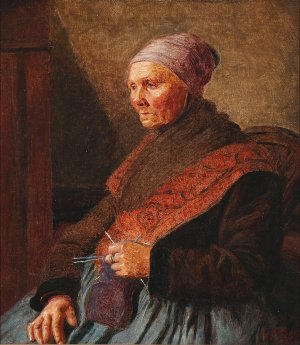 En Amagerkone by Kristian Zahrtmann Oil Painting