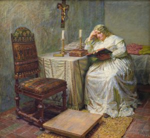 Leonora Christina in Blatarn by Kristian Zahrtmann Oil Painting