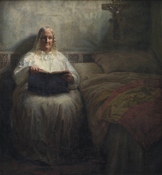 Main Product Photo of Leonora Christina in The Maribo Monastery  Painting by Kristian Zahrtmann