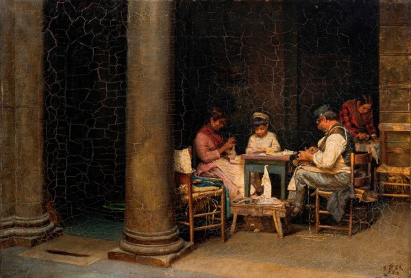 Main Product Photo of Palazzetto Farnese's farm  Painting by Kristian Zahrtmann
