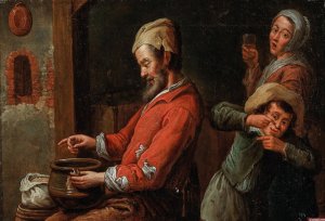 The Nitpicker by Krzysztof Lubieniecki Oil Painting