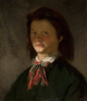 Portrait of artist's wife by Ksawery Pillati Oil Painting