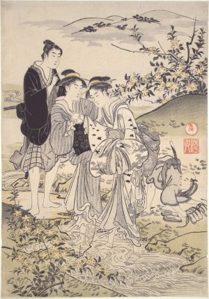 Hagi Tamagawa by Kubo Shunman Oil Painting