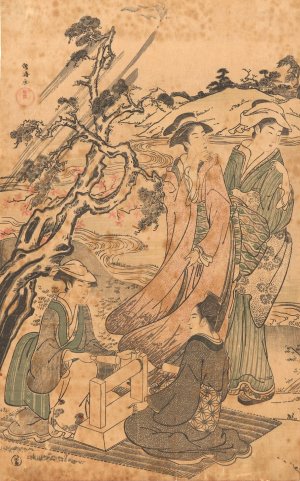 Women in the Wind by Kubo Shunman Oil Painting