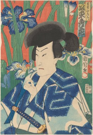 Bando Hikosaburo in the role of Nizaemon by Kunichika Toyohara Oil Painting