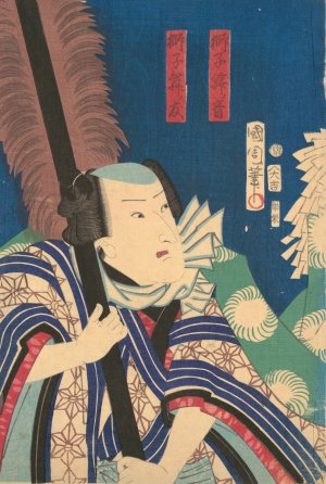 Lion Dance Scene from Kabuki by Kunichika Toyohara Oil Painting