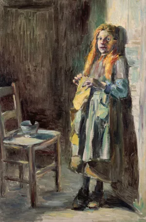 Girl of Brehat by Kuroda Seiki Oil Painting