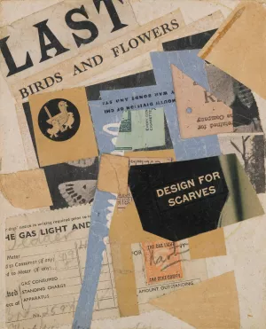 C 50 Last Birds And Flowers by Kurt Schwitters Oil Painting