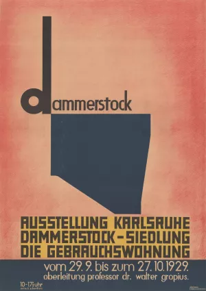 Dammerstock, Ausstellung Karlsruhe, Dammerstock-Siedlung, Die Gebrauchswohnung by Kurt Schwitters Oil Painting