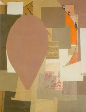 Ohne Titel Oil painting by Kurt Schwitters