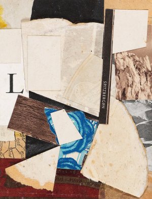 Spitzbergen, Merzzeichnung by Kurt Schwitters Oil Painting