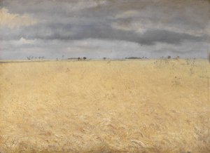 A Rye Field near Ring Village by L.A. Ring Oil Painting