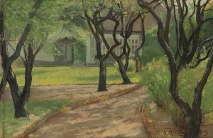 A winding path by L.A. Ring Oil Painting