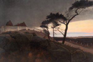 After Sunset by L.A. Ring Oil Painting