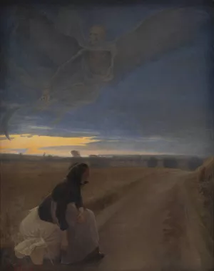 Evening by L.A. Ring Oil Painting