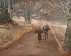 Footpath near Herlufsholm, Zealand by L.A. Ring Oil Painting