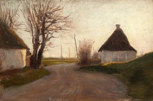 Landscape by L.A. Ring Oil Painting