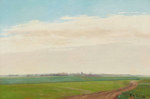 Sommerlandskab, Baldersbronde by L.A. Ring Oil Painting