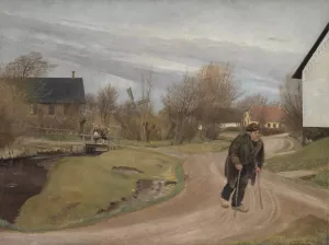 Springtime in Hals, Jutland by L.A. Ring Oil Painting