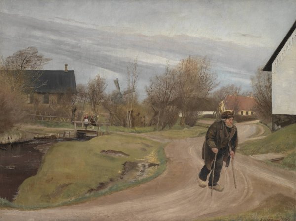 Springtime in Hals, Jutland  by L.A. Ring - Hand-Painted Oil Painting Reproduction