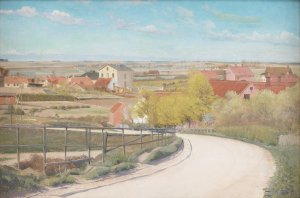 View from a Road near Naestved, Zealand by L.A. Ring Oil Painting