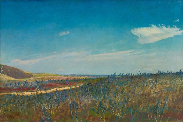 View Near Karrebaeksminde In North Zealand  by L.A. Ring - Hand-Painted Oil Painting Reproduction