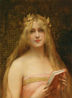 A Classical Beauty by Leon Francois Comerre Oil Painting