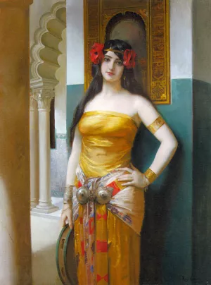 An Arab Beauty Oil painting by Leon Francois Comerre