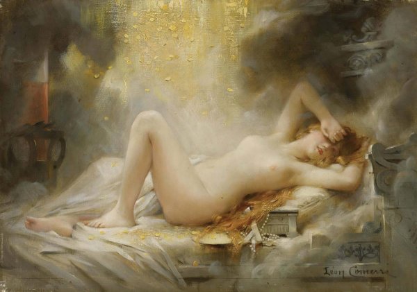 Danae by Leon Francois Comerre - Hand-Painted Oil Painting Reproduction