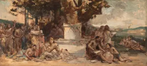 L'etude des sciences et des arts by Leon Francois Comerre Oil Painting