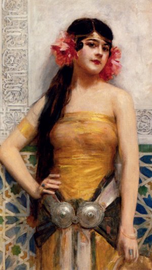L'Orientale Oil painting by Leon Francois Comerre