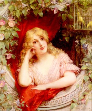 Morning Glories Oil painting by Leon Francois Comerre