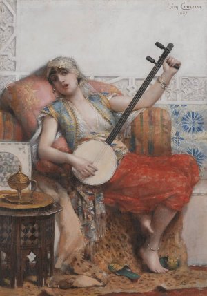 Odalisque by Leon Francois Comerre Oil Painting