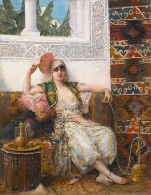 Odalisque Oil painting by Leon Francois Comerre