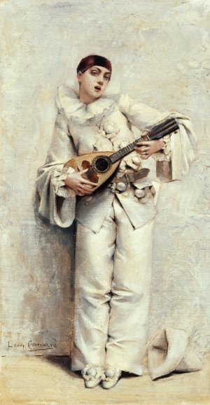 Pierrot Oil painting by Leon Francois Comerre