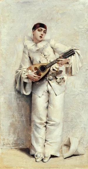 Pierrot by Leon Francois Comerre Oil Painting