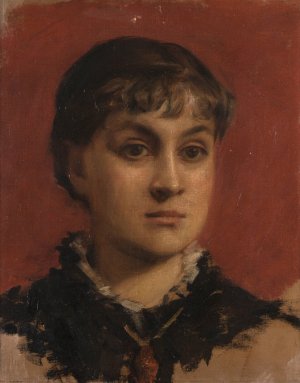 Portrait de Jacqueline Comerre-Paton by Leon Francois Comerre Oil Painting