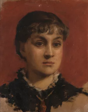 Portrait de Jacqueline Comerre-Paton by Leon Francois Comerre Oil Painting