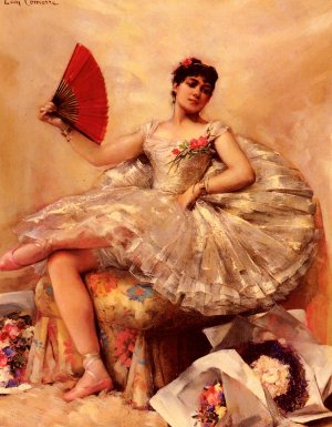 Portrait of the Ballerina Rosita Mauri Oil painting by Leon Francois Comerre