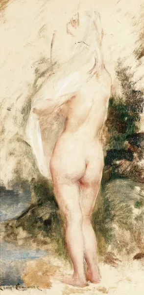 Study of a Nude Woman by Leon Francois Comerre Oil Painting