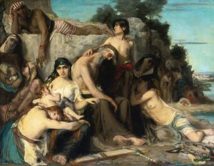 The Captivity Of The Jews In Babylon by Leon Francois Comerre Oil Painting