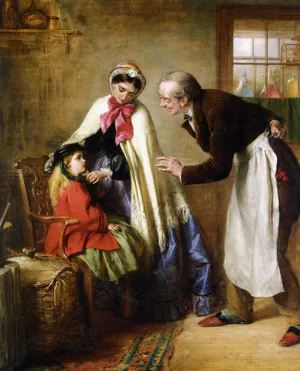 A First Visit to the Dentist by Leon Bazile Perrault - Oil Painting Reproduction