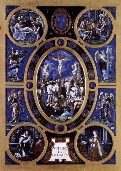 Main Product Photo of Crucifixion Painting by Leonard Limosin