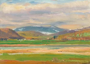 A Spring Landscape at the Foot of the Tatras by Ladislav Mednyanszky Oil Painting