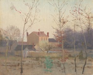 Autumn at the Edge of a City by Ladislav Mednyanszky Oil Painting
